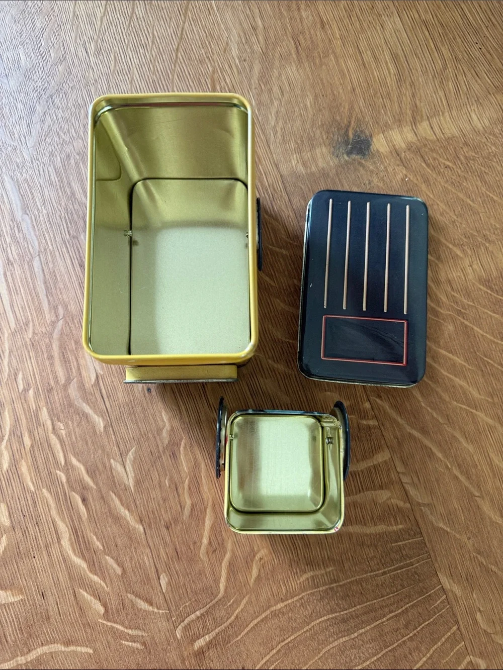 VTG Coca Cola Yellow and Red Tin Delivery Truck w/ Two Compartments